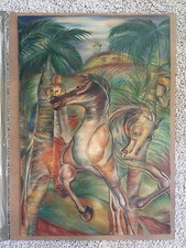 Carlos Enriquez Original Oil - 1956