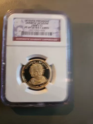 2008 S $1 SEVENTH PRESIDENT ANDREW JACKSON NGC PF69 Ultra Cameo