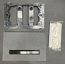 Geberit 115.671.JM.2 Sigma 50 Dual Flush Plate With Zinc Frame In Black Chrome