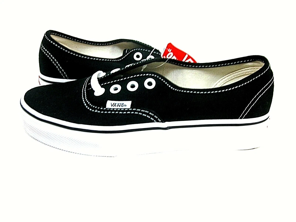 Vans Authentic Core Classic Black Shoe Men s Size 6 Womens Size 7.5 VN 000EE3BLK