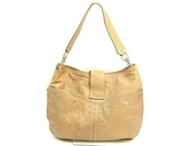 Miu Miu Archive One Shoulder Leather shoulder bag Hobo bag Beige 
