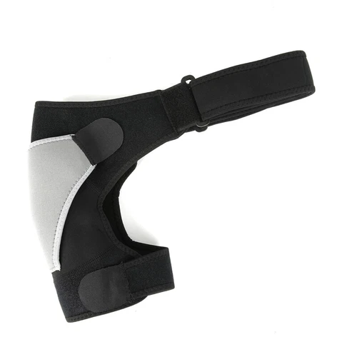 Cinturón ajustable negro soporte manguito rotador soporte hombro izquierdo/derecho alivio dolor - Imagen 17 de 35
