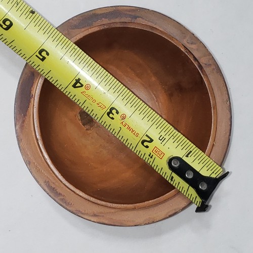 Handmade Burl Wood Box Tobacco Covered Bowl trinket Stash Round Box - Picture 7 of 22