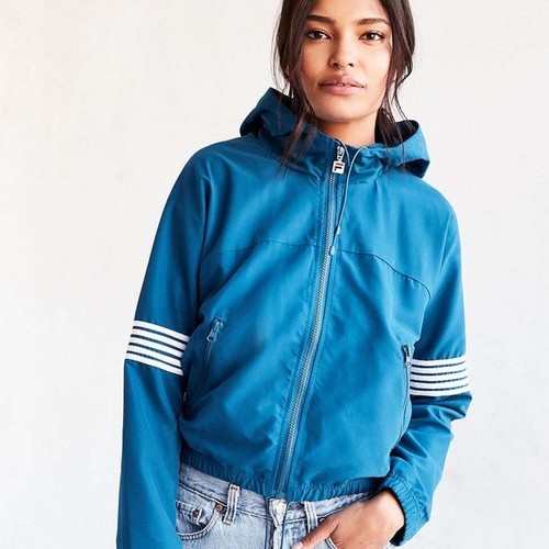 Hooded Windbreaker Jacket Size 