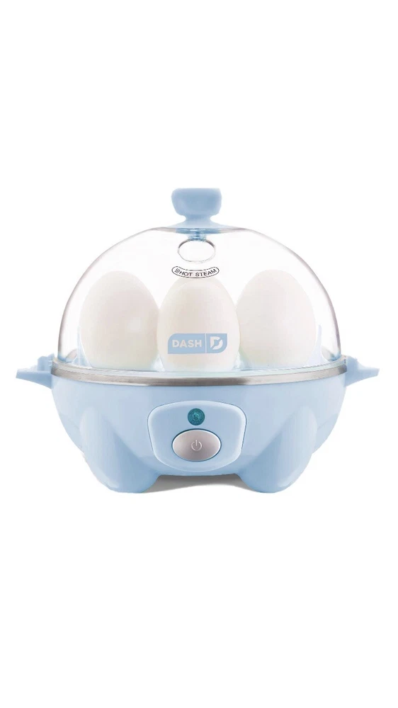 DASH Rapid Egg Cooker 7-Capacity 360W Blue for Hard Soft Boiled Poached Eggs