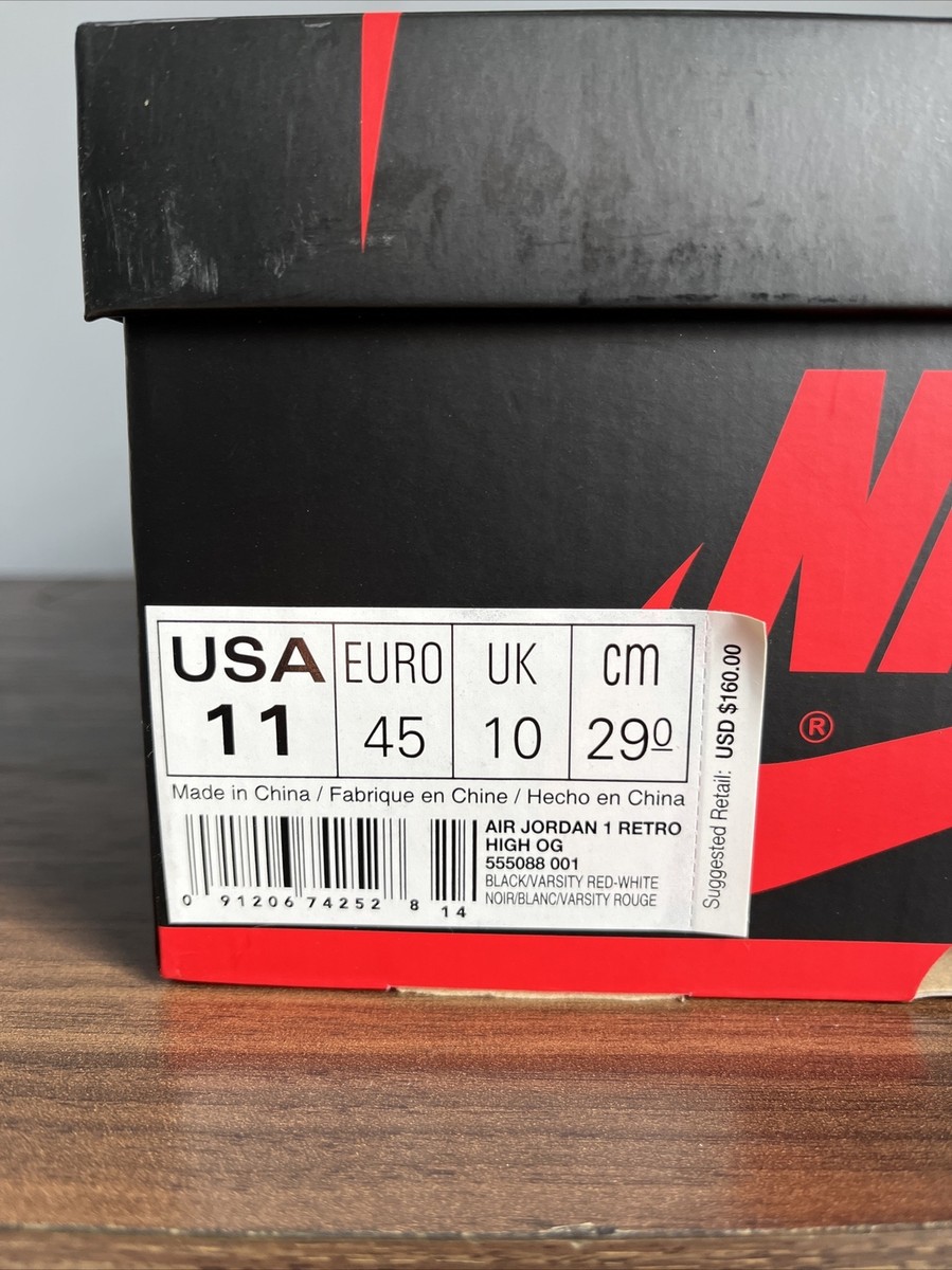 Nike Air Jordan 1 Retro High OG 2016 Bred Banned Black Red Nike Air Jordan 1 Retro High OG 2016 Bred Banned Black Red