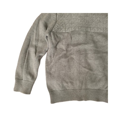 Zara Boys Size 7 Zip Up Hoodie Sweater Olive Green Cotton - Picture 13 of 13