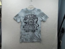 Oneil Wave Cuts Melting Minds Mens Gray Tye Dye Graphic T Shirt Size S