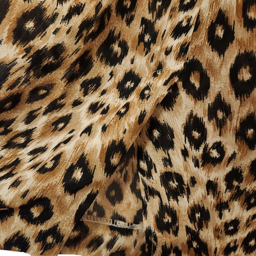 Vintage 80s Handmade Midi Sheer Skirt Womens Size S/M Cheetah Print - Picture 3 of 3