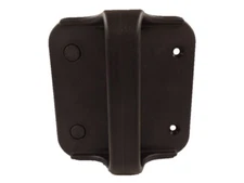 Universal Fence Gate Handle with Bumper (Vinyl,Metal,Wood Gate) (Black & White) 