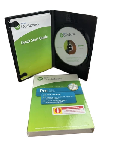 INTUIT QUICKBOOKS 台式机专业 2016 适用于 WINDOWS 完整零售盒 =终身许可证 = - 第 1 张/共 9 张