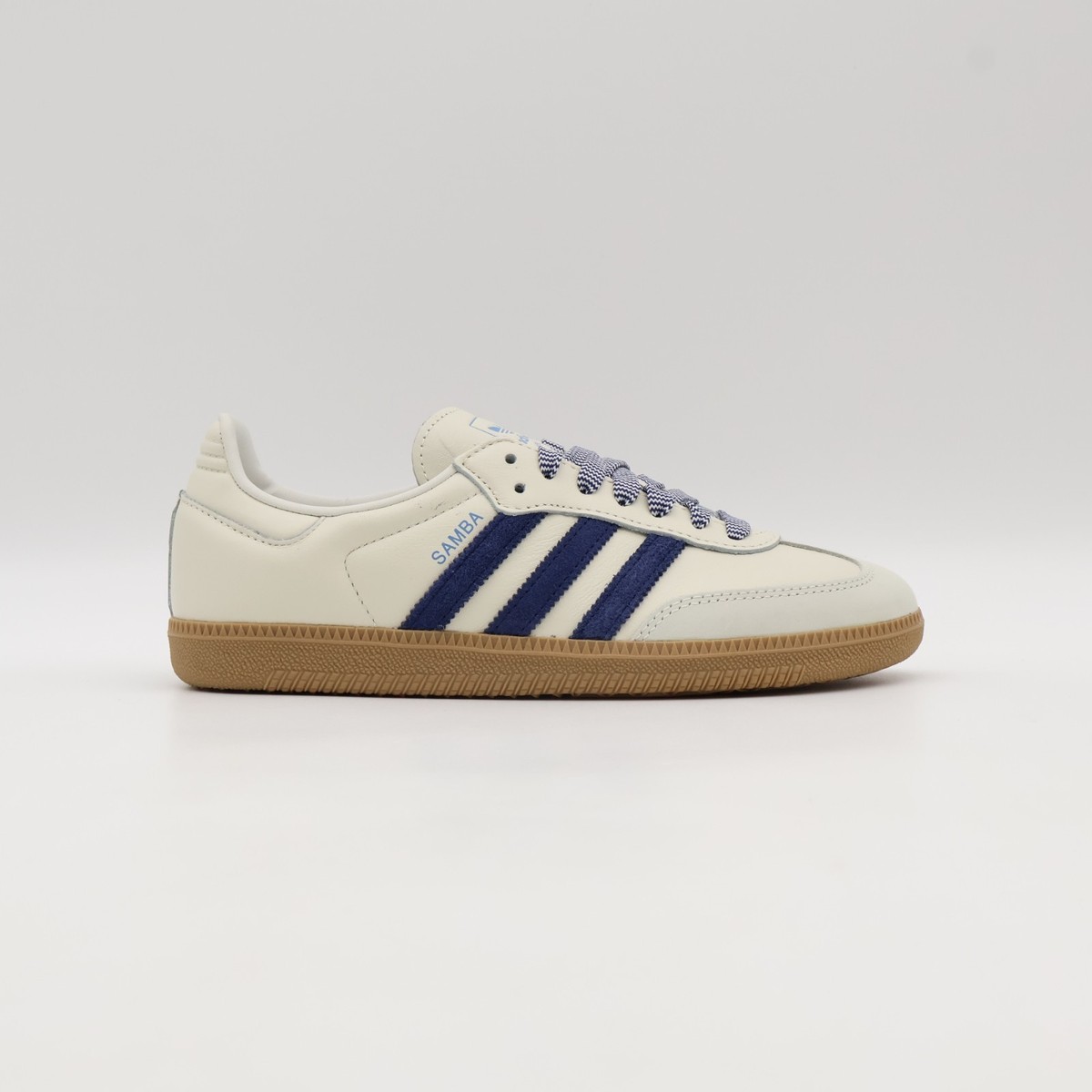 JI3907 adidas Originals Samba OG Off White Dark Blue Clear Sky