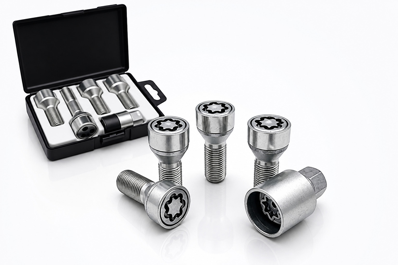 FARAD Kit 4 Dadi Antifurto Per Yaris Per Bulloni Cerchi In Lega Starlock 382/E