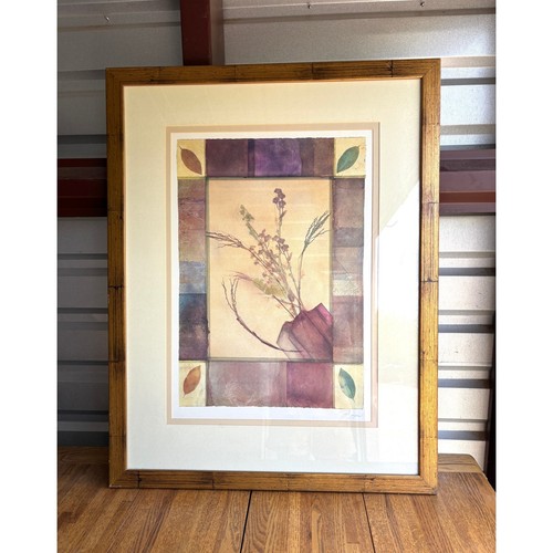 Large Phillip Jaeger Bouquet II Framed Floral Arrangement Print Rustic Wall Art