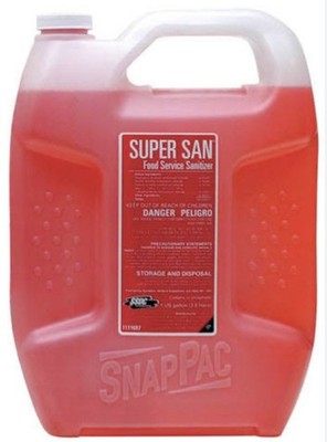 2-Gallons Super San SnapPac Food Service Sanitizer Restaurant Kitchen Cleaner