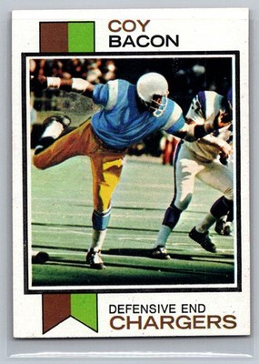 Coy Bacon 1973 Topps San Diego Chargers 149 RC