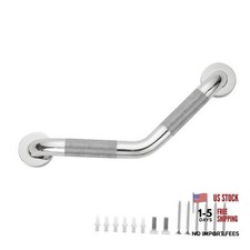 Grab Bars for Bathtubs and Showers--/4 x6 Angled Shower Grab 1 Polished Nickel