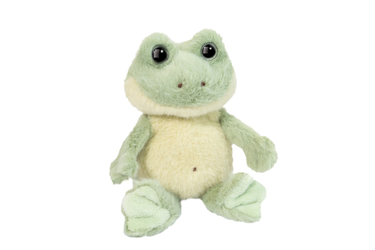 Douglas Toys Flip Frog Маленькая светло-зеленая плюшевая мягкая игрушка-животное, 5