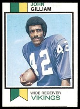 1973 Topps #85 JOHN GILLIAM Minnesota Vikings EX-EXMT (Miscut)