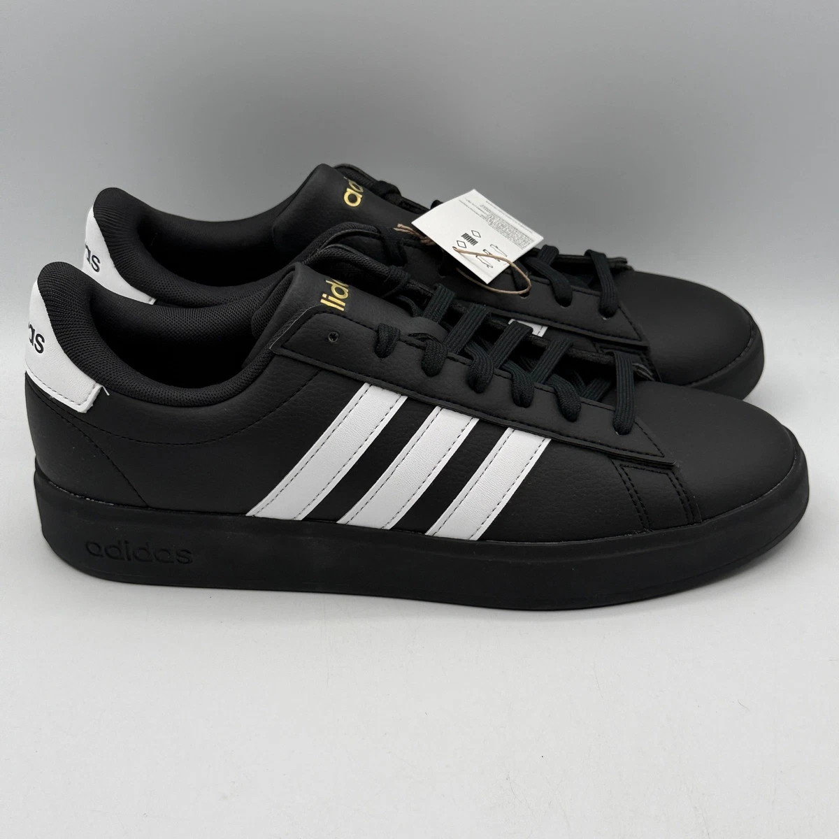adidas gazelle silver green womens adidas Men's Grand Court 2.0 Sneakers | Black/White