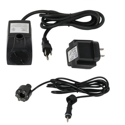 200 GPH 12V Electric Fountain Pump with 6 White Lights by Sunnydaze
