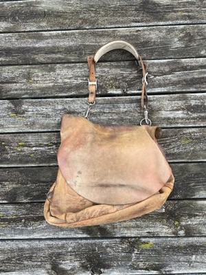 USPS Mail Carrier Leather Bag Leather Shoulder Strap Vintage 70s