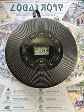 Portable CD Player with Built-In Speakers, Rechargeable for Car and Personal Use