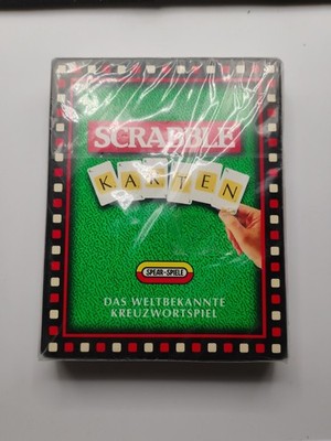 Rare Vintage Scrabble Karten 1997 New Sealed German Scrabble Travel Game