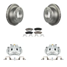 Rear Brake Rotors Pads Calipers Kit for Ford F-350 Super Duty Excursion 2000-200