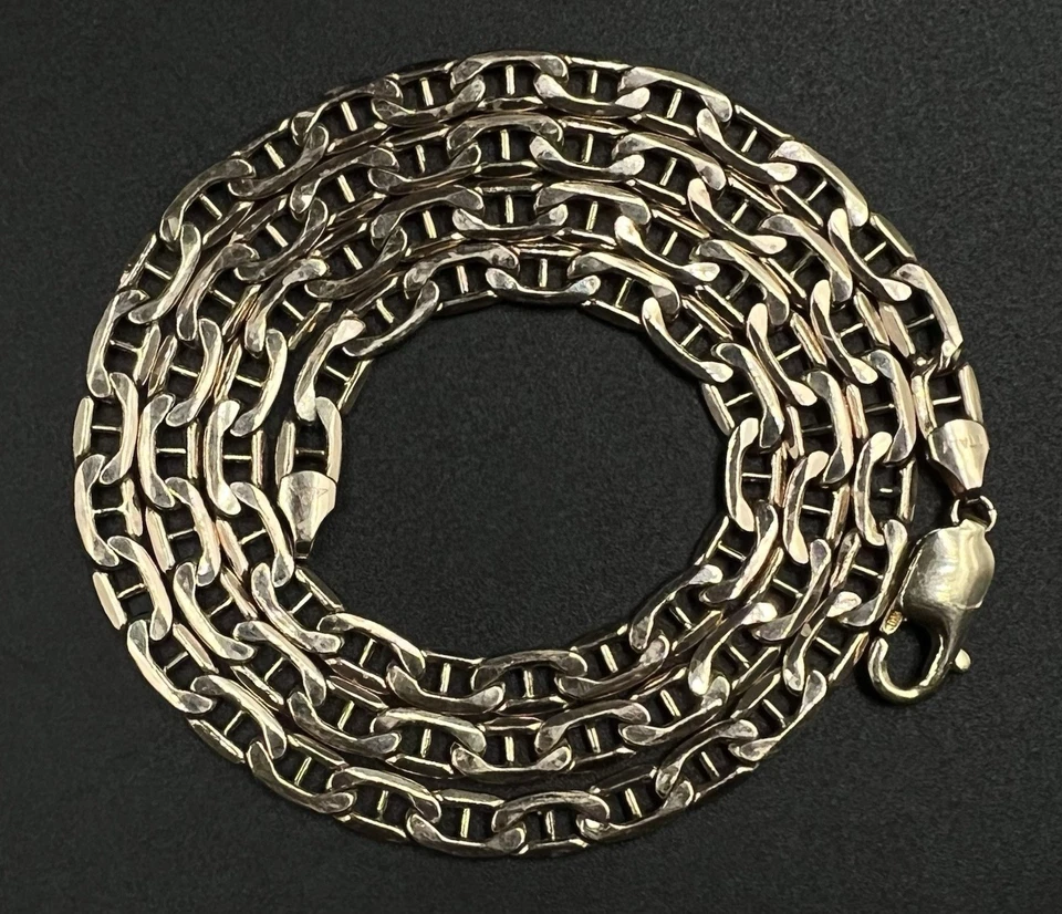 22.5” 10K Semi-Solid Yellow Gold Mariner Chain | 11.23g | 5.3MM | RL | Italy - Image 2 of 4