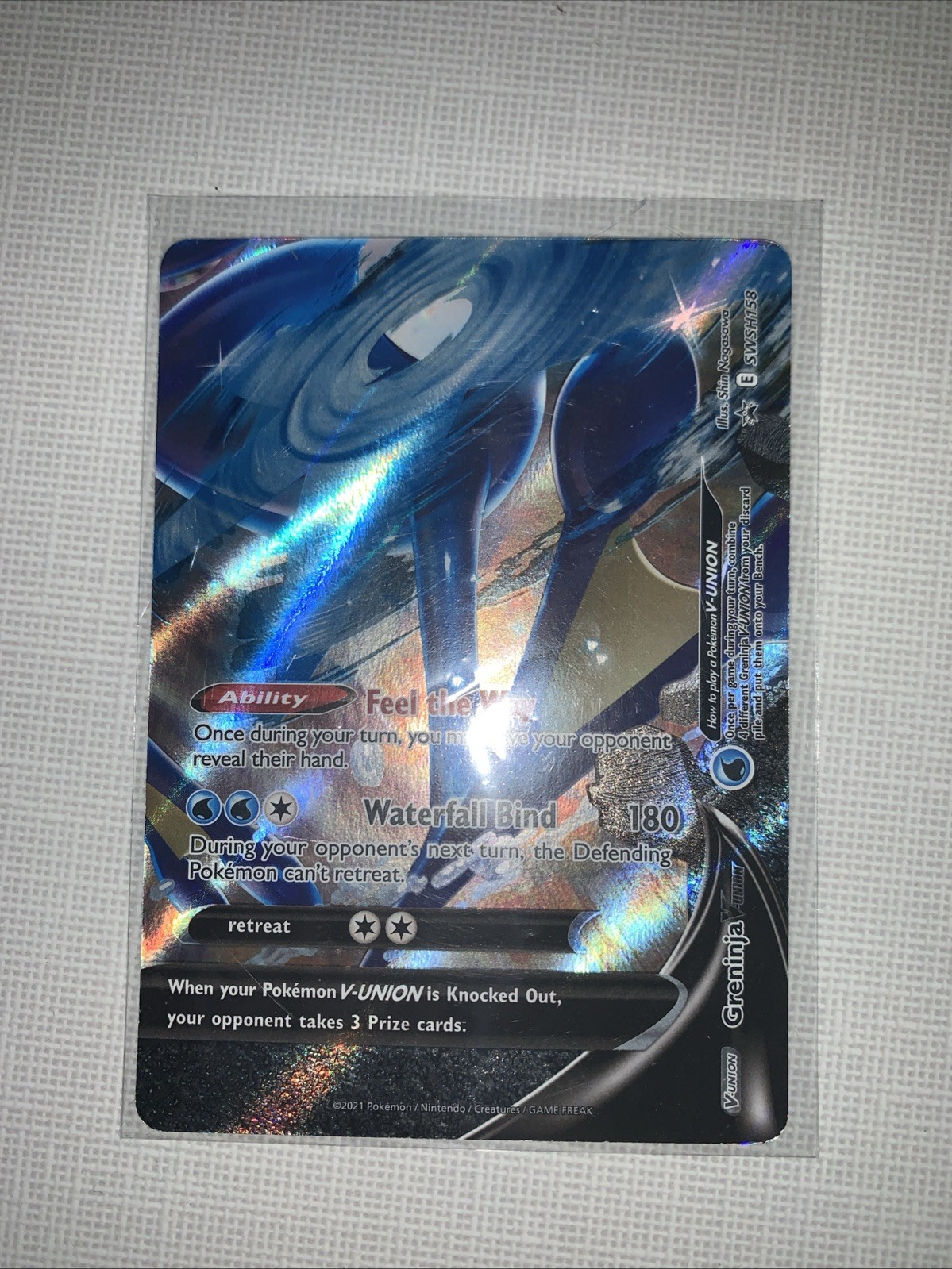 2019 SWSH: Sword & Shield Promo Cards #SWSH158 Greninja V-UNION Promo,Holo