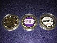 Poker button set wiederverwendbar 3 Teile Poker Chips Set Poker Blinds Set