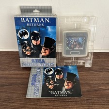Sega Game Gear Batman Returns Boxed With Protector And Manual!