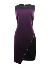 Tommy Hilfiger Women's Colorblocked Asymmetrical Dress