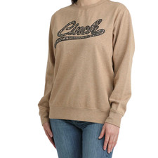 Cinch Ladies Heather Brown Logo Pullover Sweatshirt MAK7905007