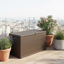 TOOMAX Cassapanca contenitore Baule da esterno in Resina 120x57x63 cm Marrone