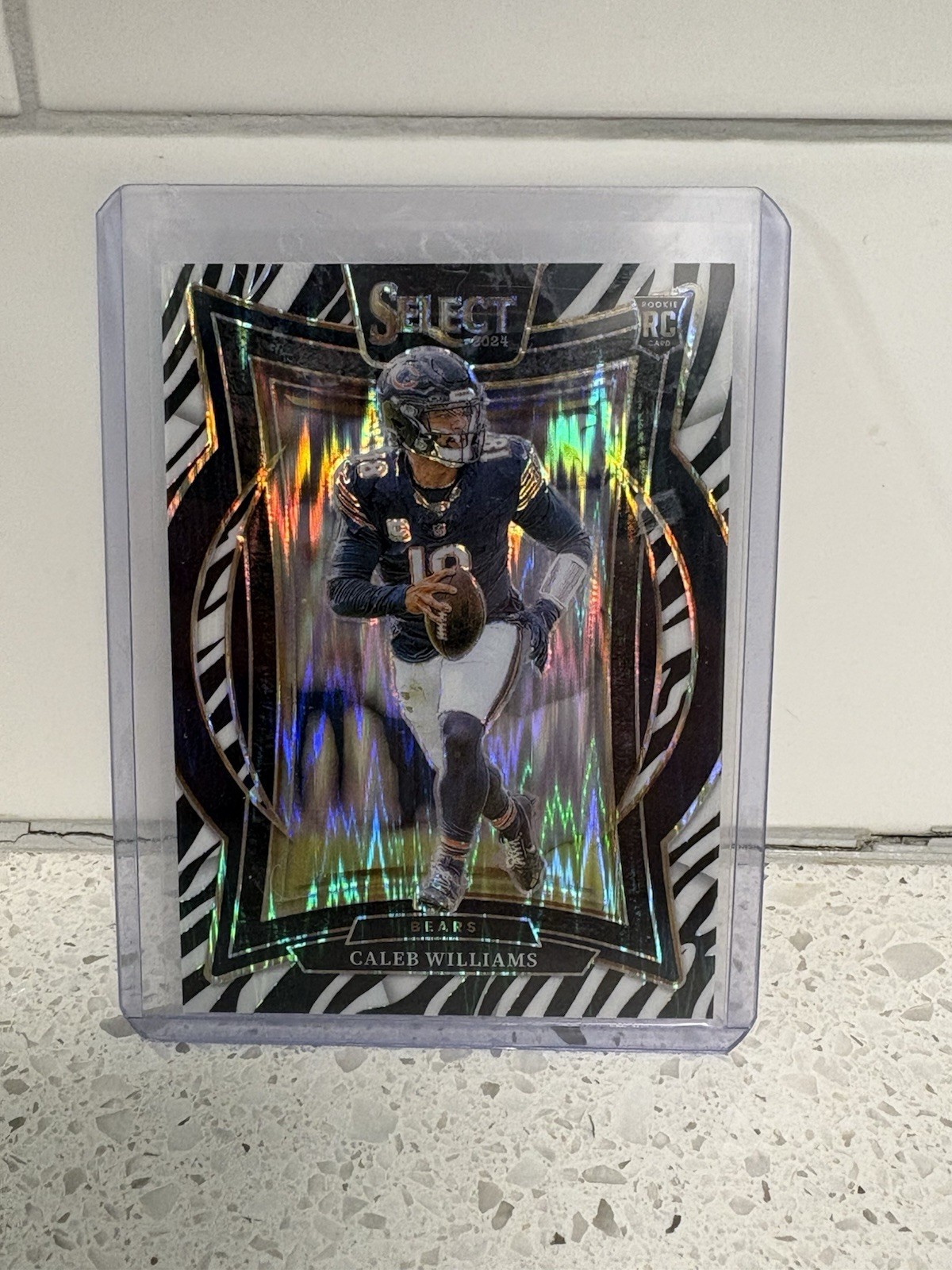 2024 Panini Select - Concourse Caleb Williams #25 Zebra Prizm (RC) Bears Sp