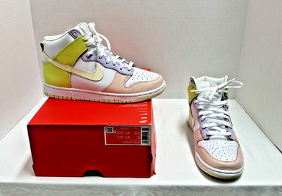Women's Nike Dunk High Lemon Twist White DD1869-108 Size 9