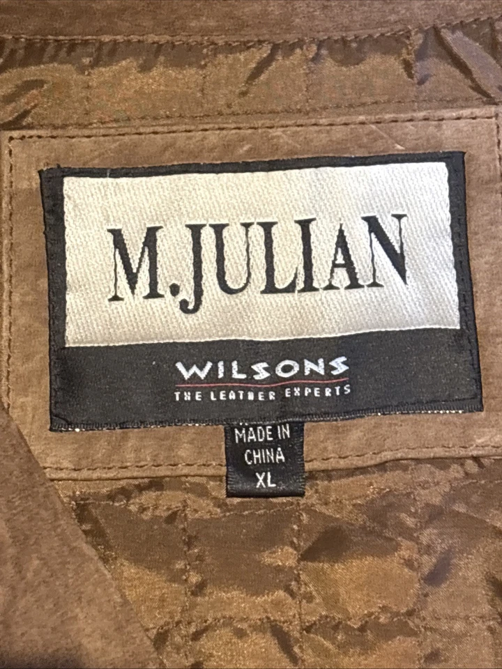 Wilsons - M. Julian - Men’s Brown Suede Leather Jacket - Size XL - VGC - Image 2 of 4