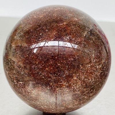 Natural strawberry Quartz Sphere Quartz Crystal Ball Reiki Healing 3820G