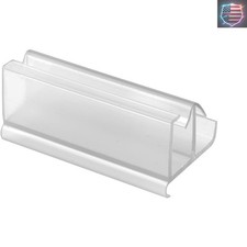 Tub Enclosure Bottom Guide, For Frameless Panels, Clear vinyl, Snap-in Single...