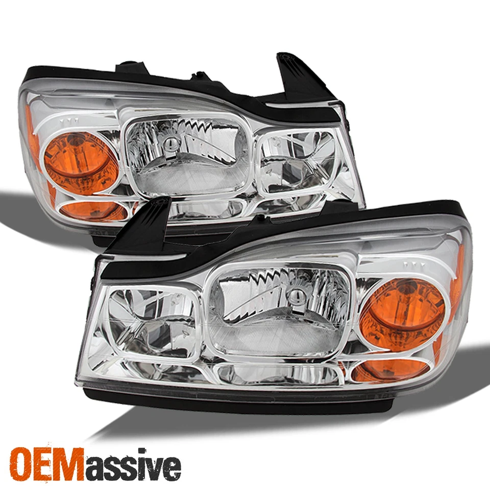 Fit 2006-2007 Saturn VUE Headlights Headlamps Lights Pair Left+Right 06-07 Lamps - Image 2 of 4