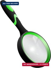 10X Shatterproof Magnifying Glass 10X Large Handheld Magnifying Glass for Senior