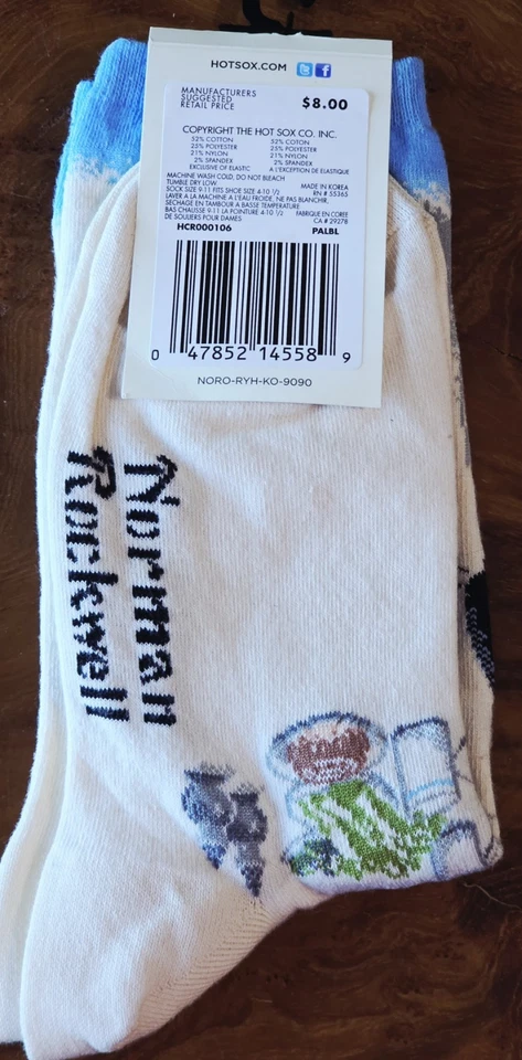 Hot носки женщин Norman Rockwell мужчина жена новый с Ярлыками - Изображение 4 из 4