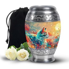 Cat Companion Funeral Urns for Human Ashes Adult Mom, Unique Urn 10 Inch 