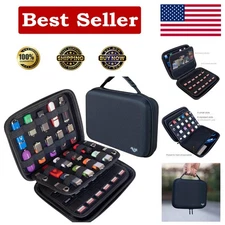 Elegant Hard Shell USB Flash Drive Holder with Elastic Bands - 26 Slot Capacity