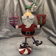 Pier 1 One VTG Santa Claus CHRISTMAS Peppermint Figurine 16.5” Rare GUC *AS IS!*