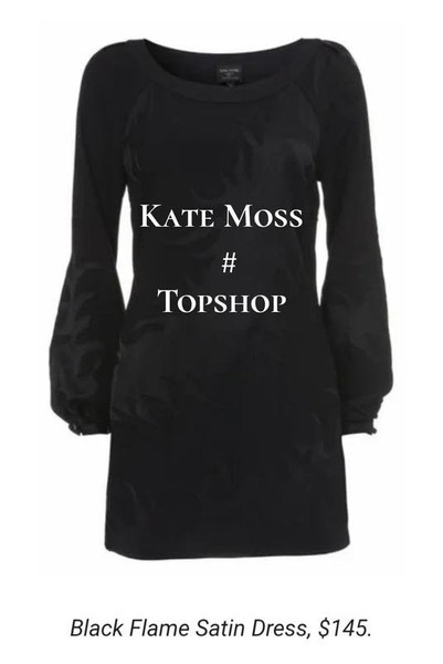 Women Kate Moss Dress Black 36