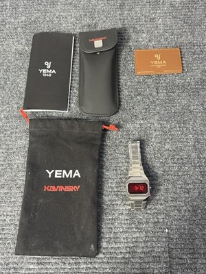 Yema Kavinsky LED Limited Edition Watch Red LED Display 1 of 3333 MINT Condition