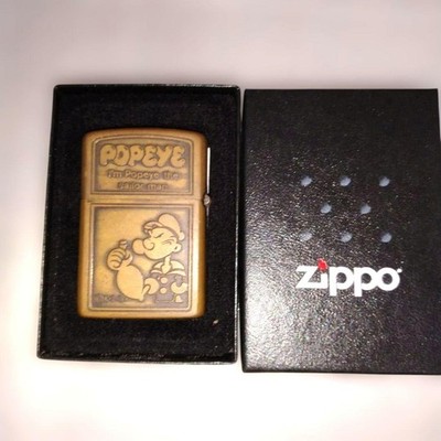 アンティーク雑貨 ZIPPO LIMITED EDITION No.0665 POPEYE ZIPPO POPEYE Etched Metal Lighter with Original Box | eBay